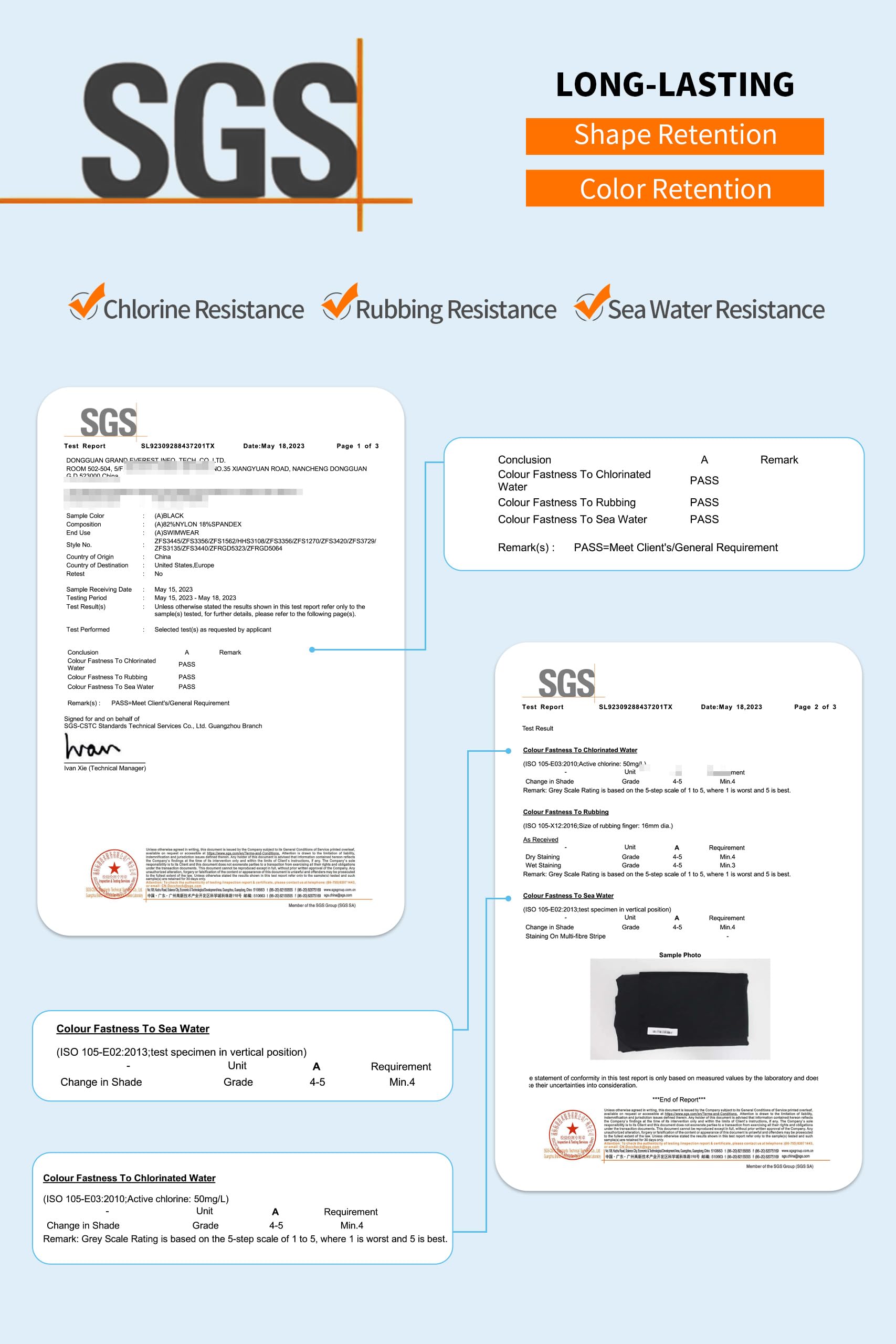 ANFILIA Women's Scallop Trim Swim Skirt High Waisted Swimsuit Bikini Tankini Bottoms with Back Pocket Built-in Brief - Image 8