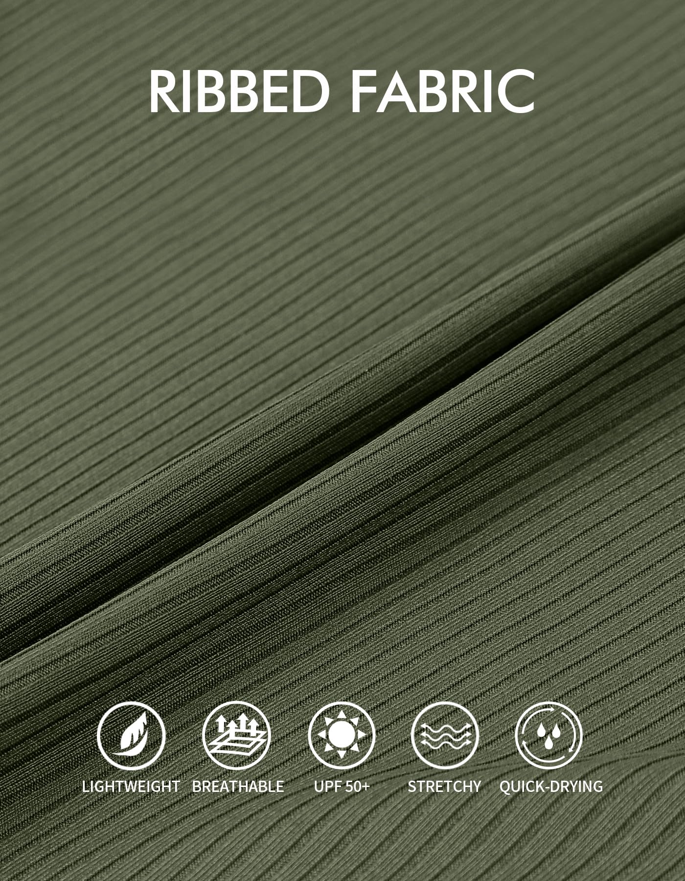 ANFILIA Women's Tankini Top Tie-Side Drawstrings Bathing Suit Top Ribbed Fabric Tummy Control Sporty Swimsuit Top - Image 6