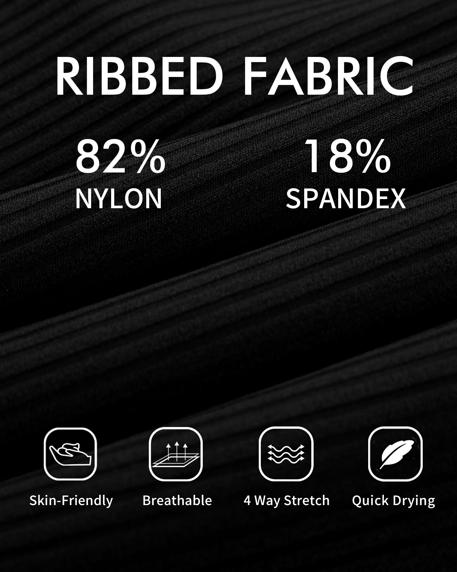 ANFILIA Womens Two Piece Ribbed Tankini Swimsuits Scalloped Tankini Tops with Bottoms Tummy Control Bathing Suits - Image 5